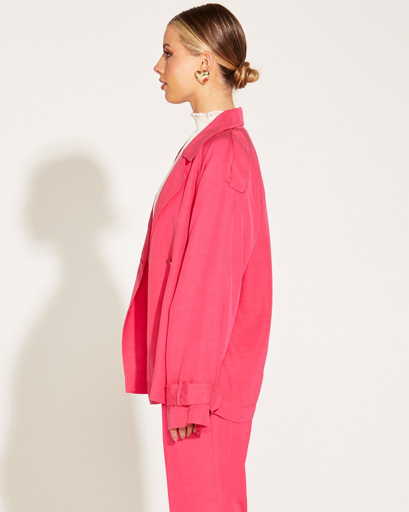 One And Only Oversized Blazer - Hot Pink