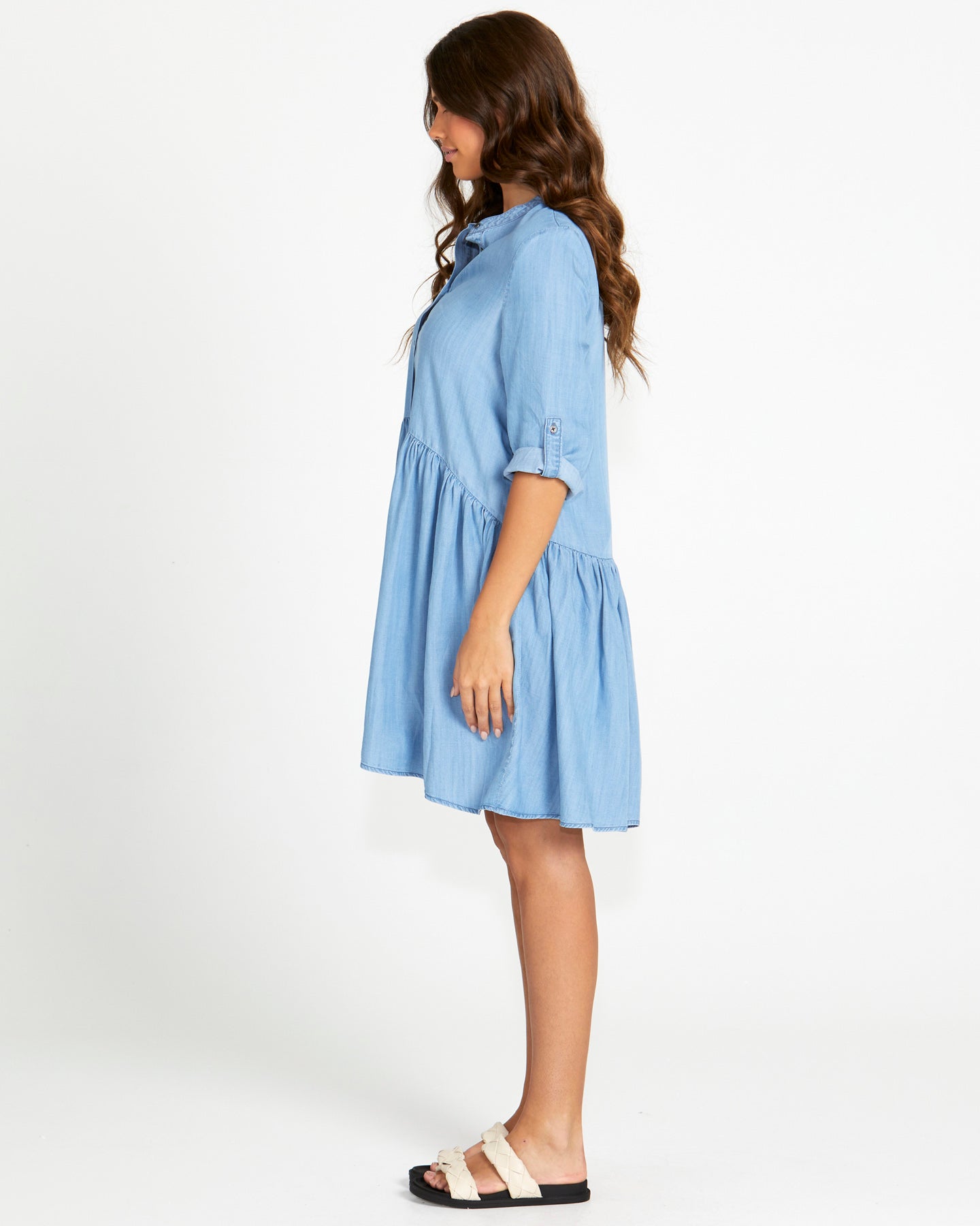 Willow Shirt Dress - Blue Wash