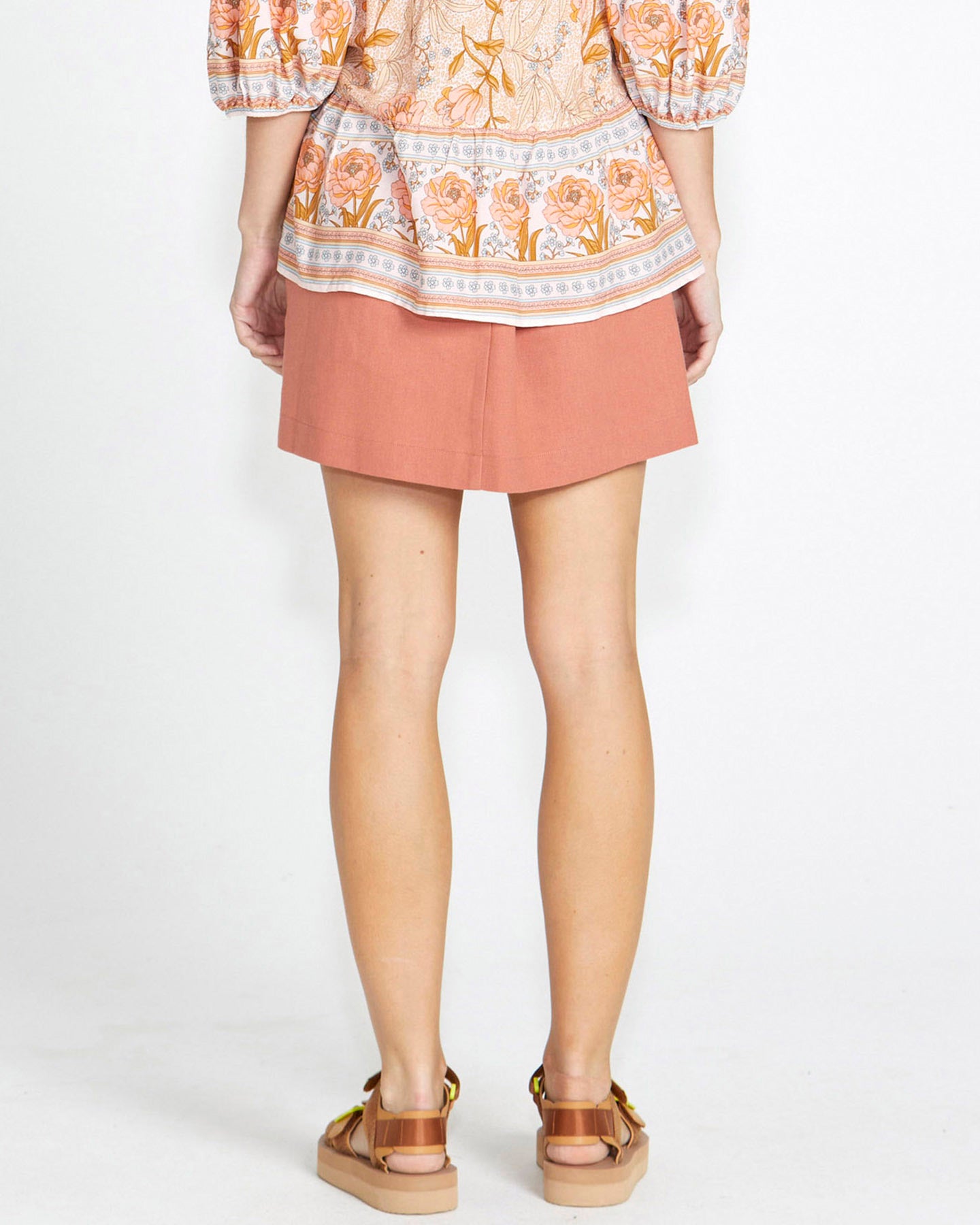 Bowie Mini Skirt - Rosewood