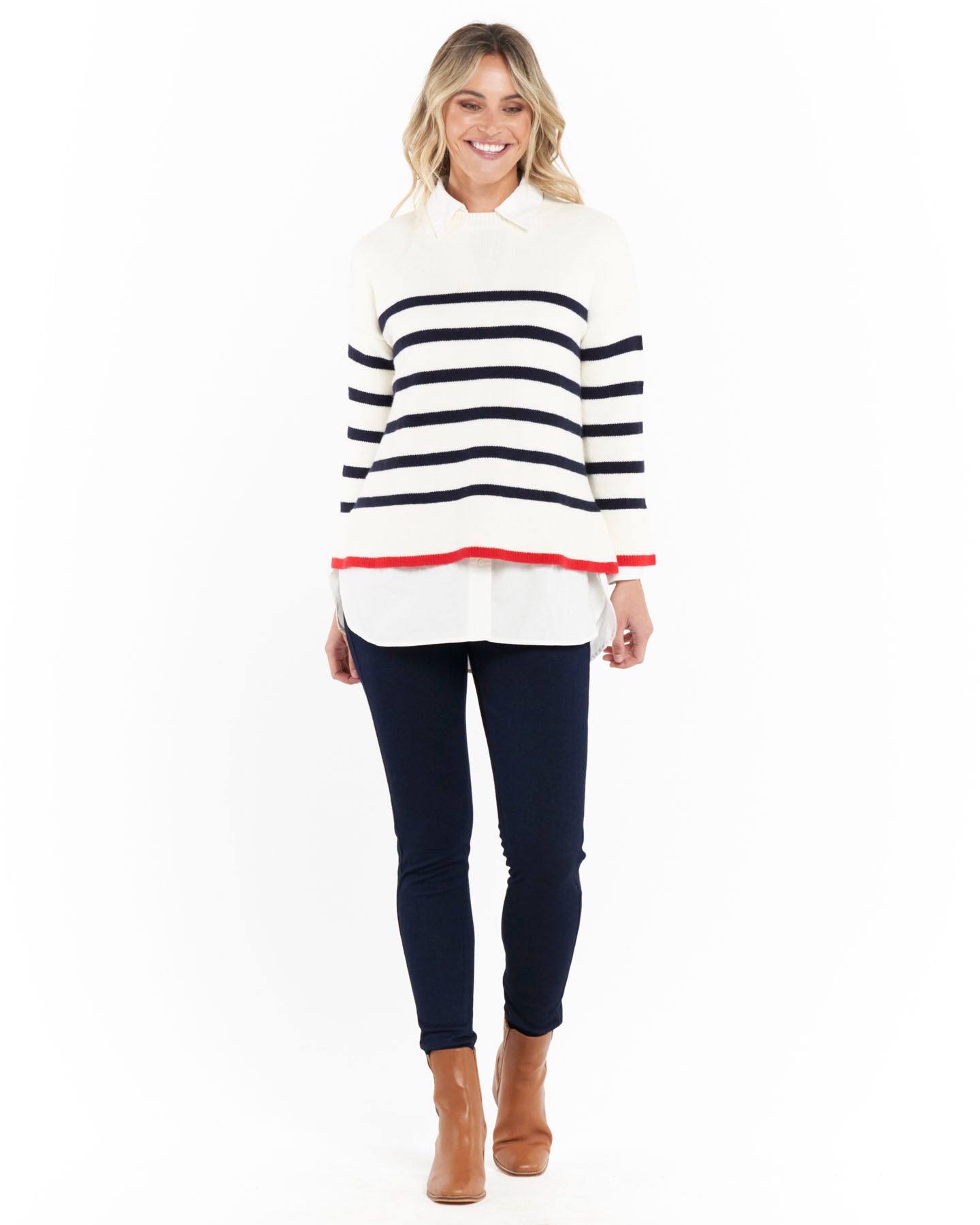 Isobel Knit Jumper - French Stripe