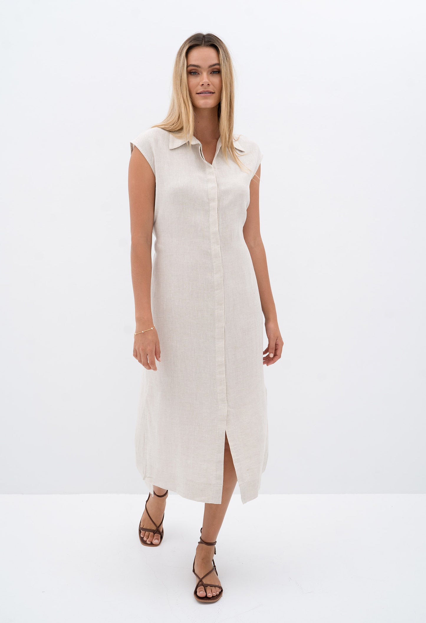 Cabo Shirt Dress - Natural