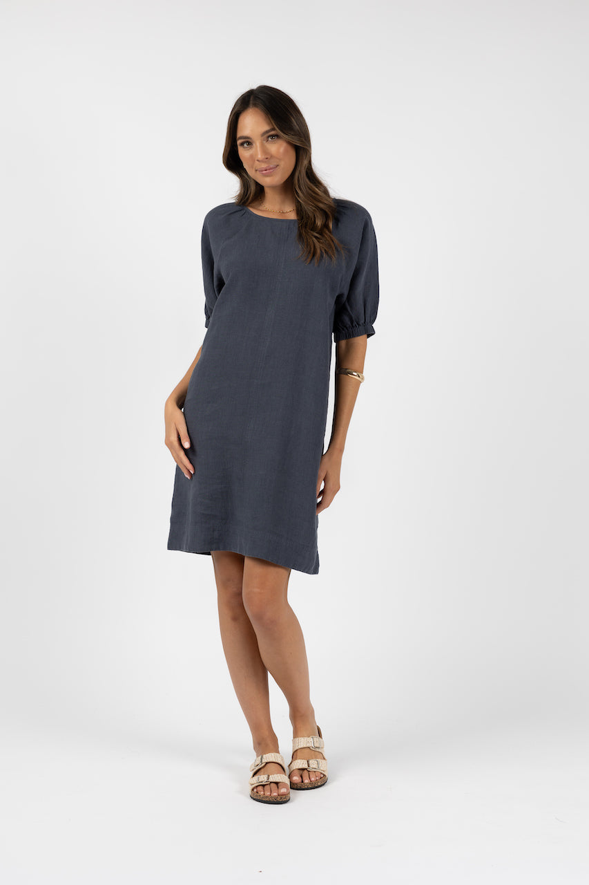 Lagoon Shift Dress - Steel