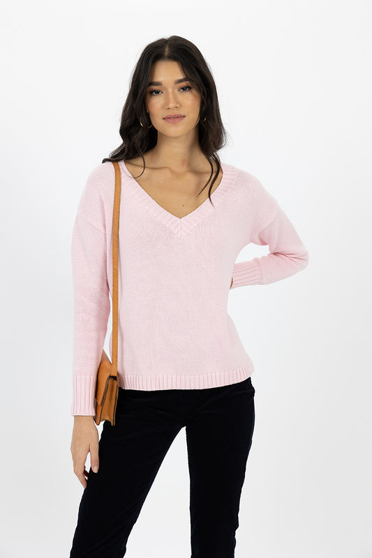 Downtown Sweater - Petal Pink