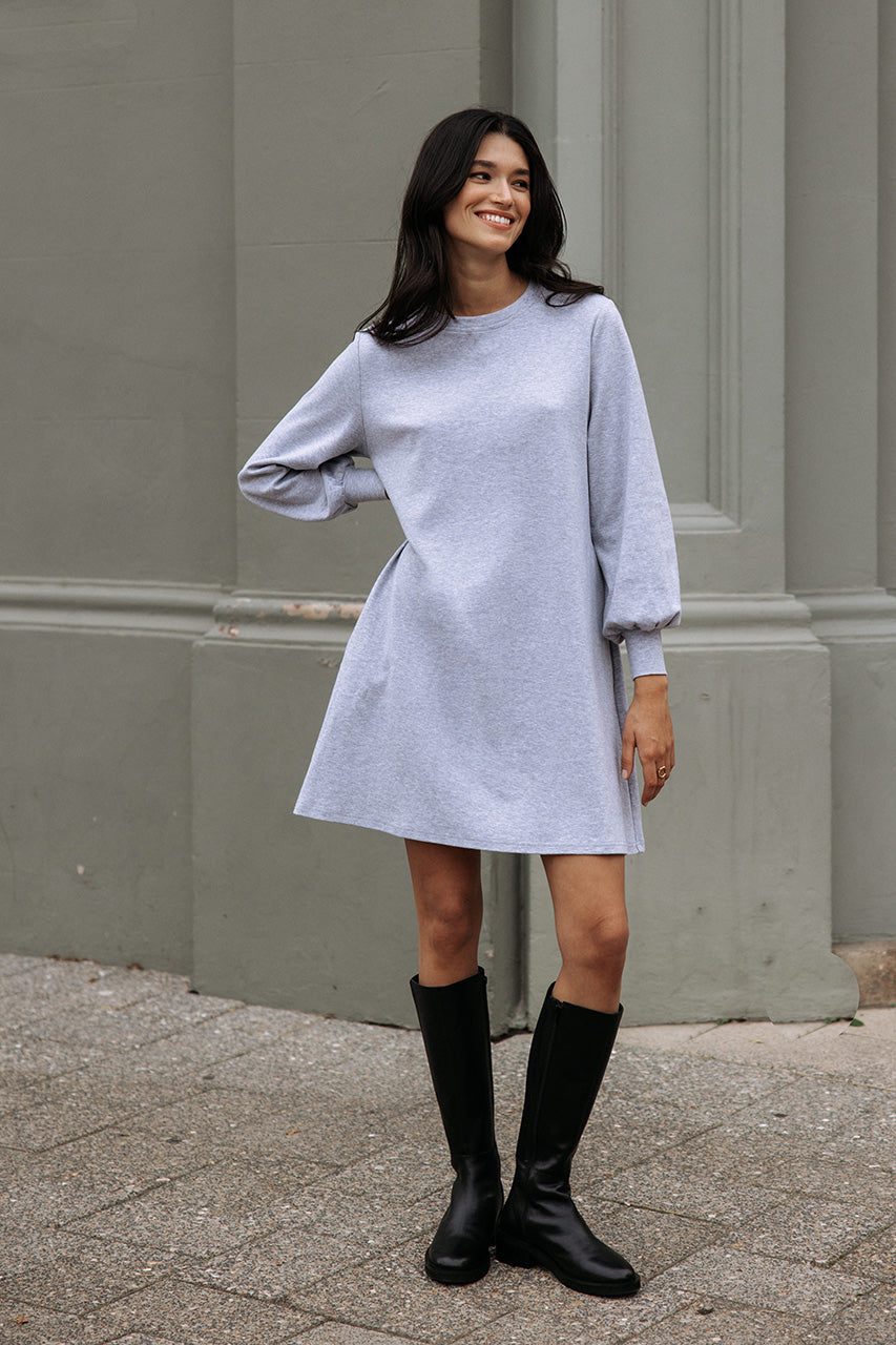 Amara Dress - Grey Marle