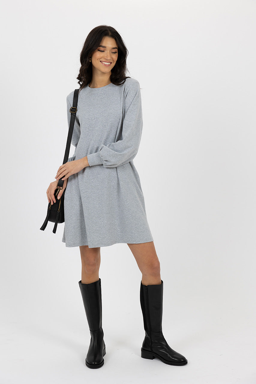 Amara Dress - Grey Marle