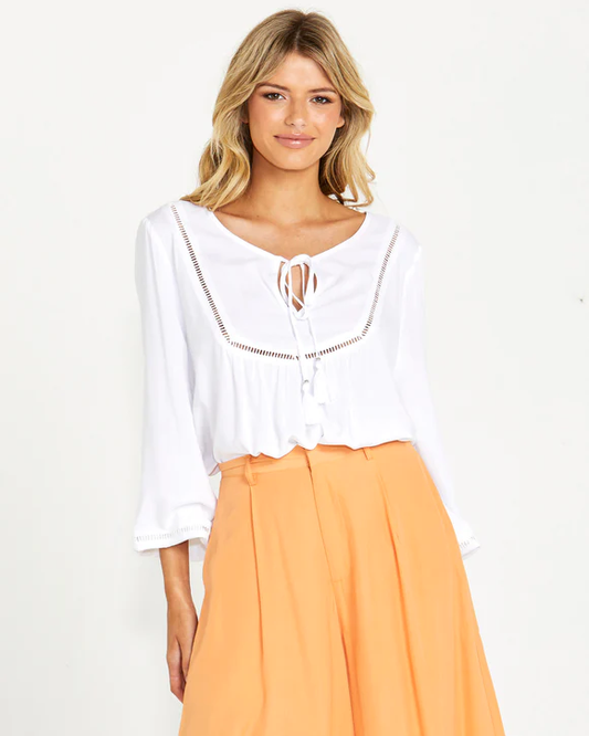 Montana Boho Blouse - White