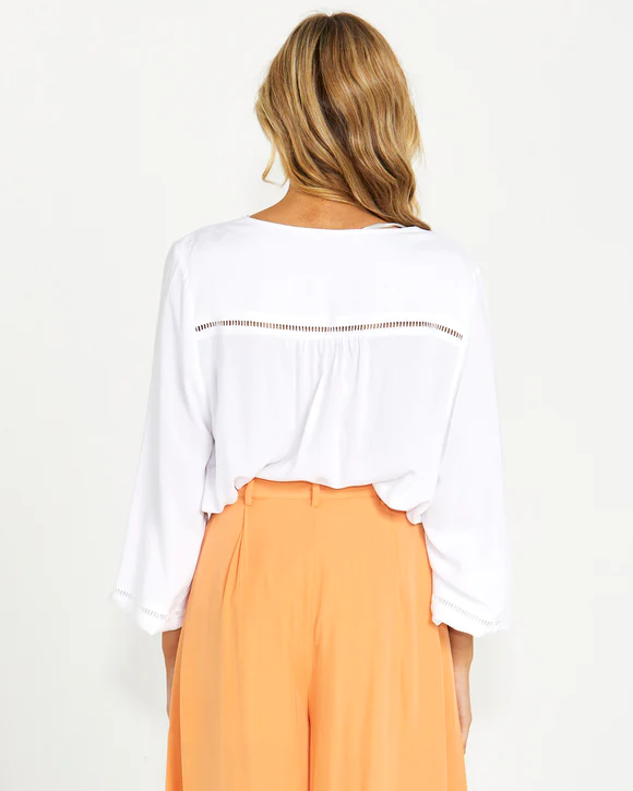 Montana Boho Blouse - White