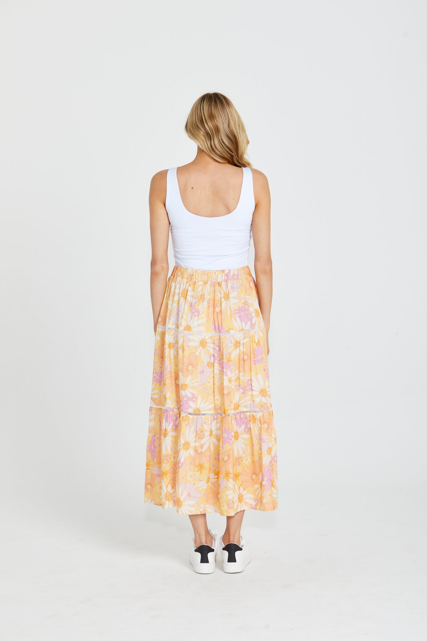 Montana Tiered Skirt - Tropical Floral