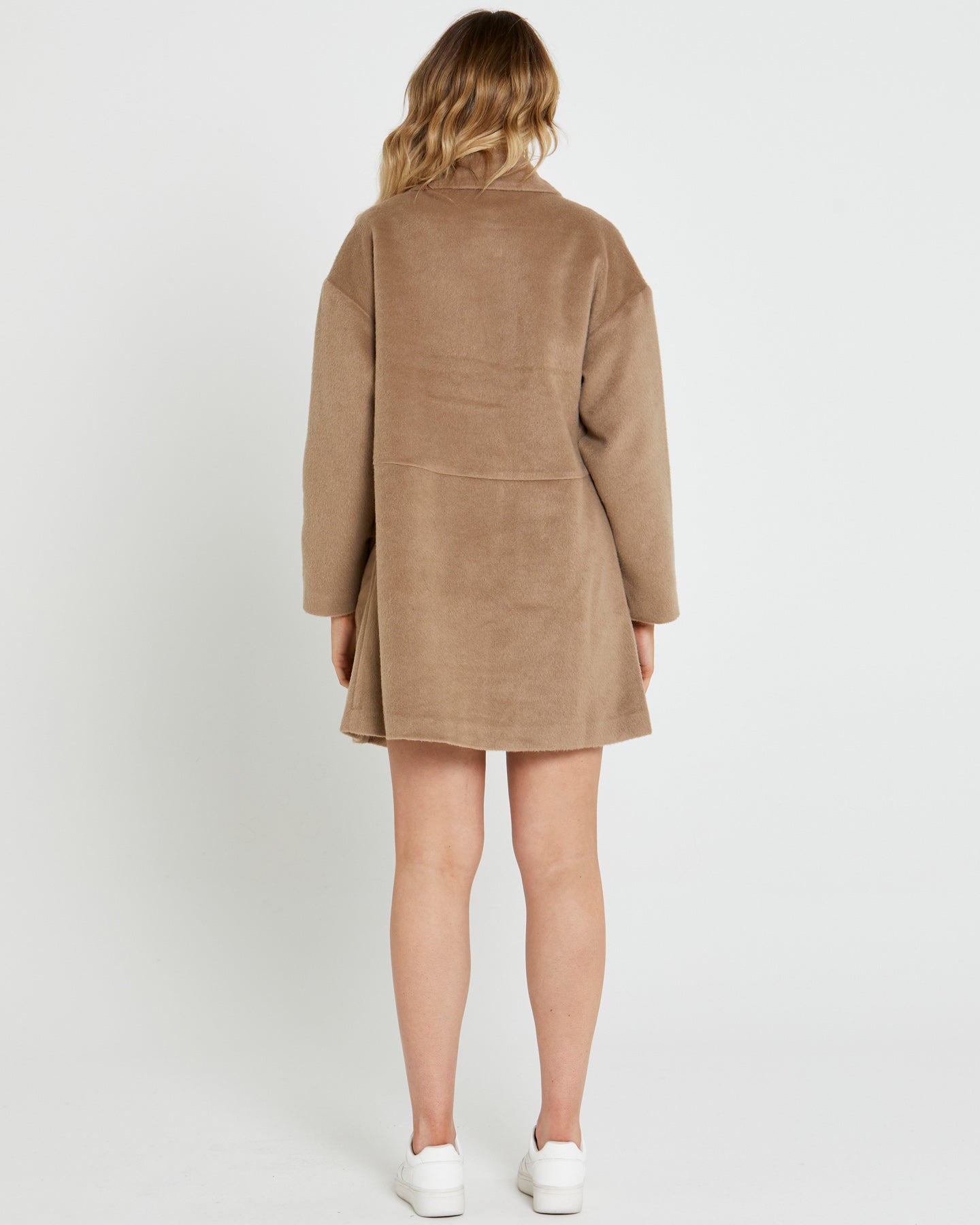 Arden Double Breasted Coat - Tan