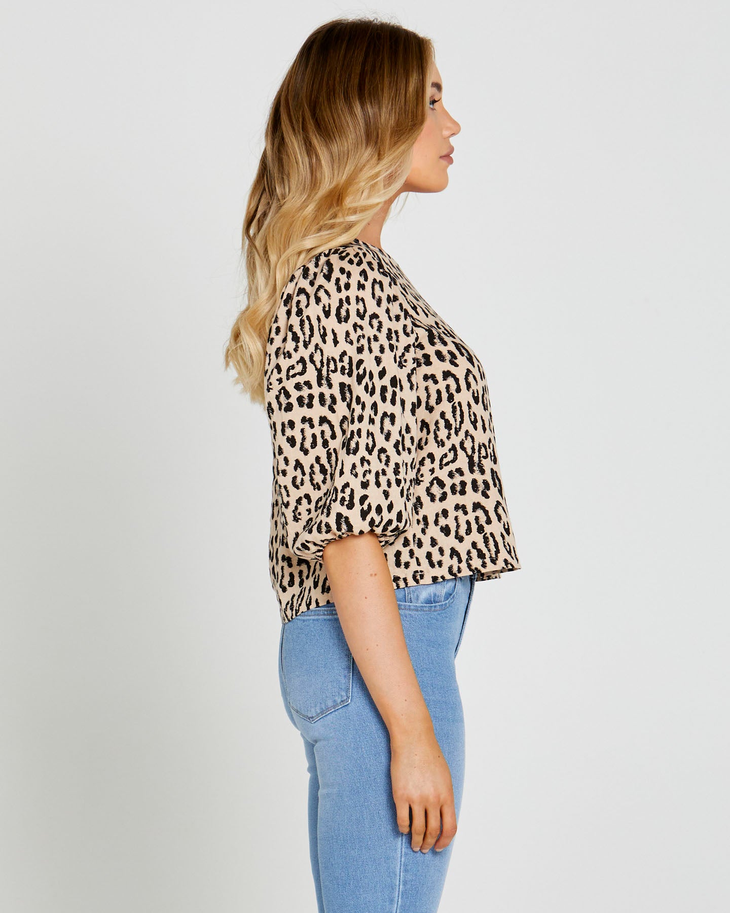 Emelia Balloon Sleeve Top Animal